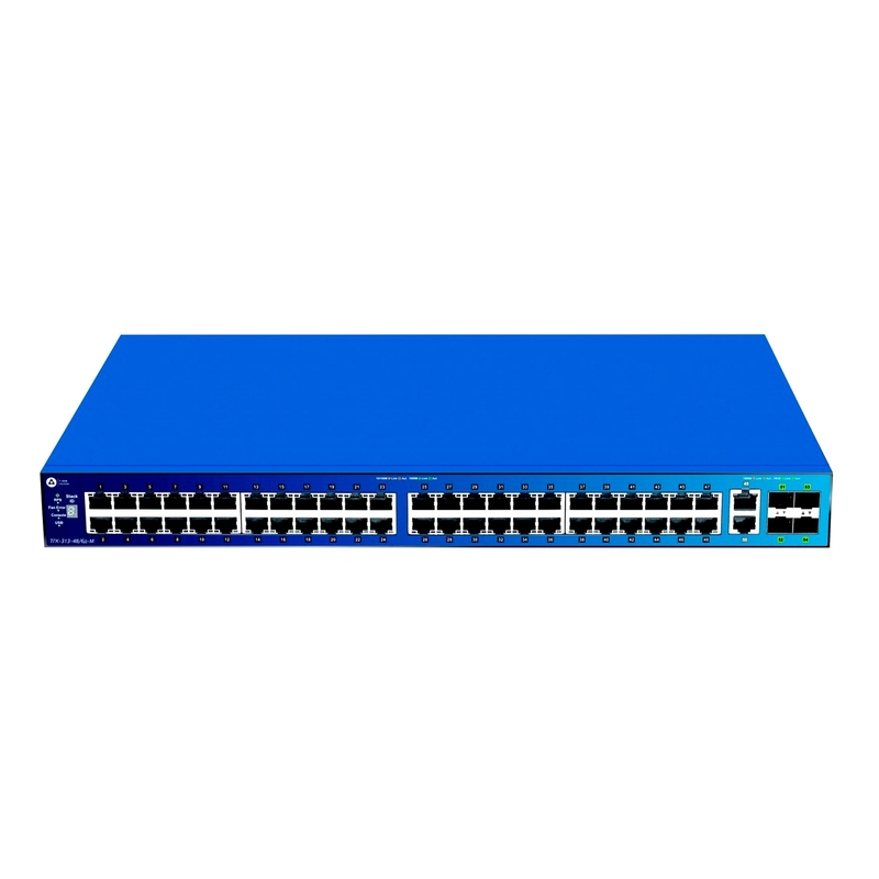 Управляемый L3 стекируемый коммутатор с 48 портами 10/100/1000Base-T, 2 портами 10GBase-T и 4 портами 10GBase- X SFP+ (48 портов PoE 802.3af/at, PoE-бюджет 370 Вт; 740 Вт с доп.блоком питания), тип  – «POE-1»