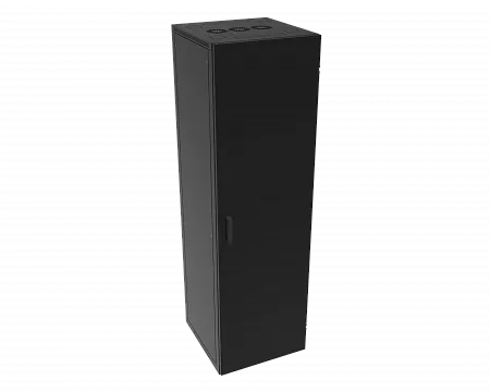 Шкаф телекоммуникационный напольный МИКсистем серия ECO+ 19" 18U 600*600 дверь металл черный