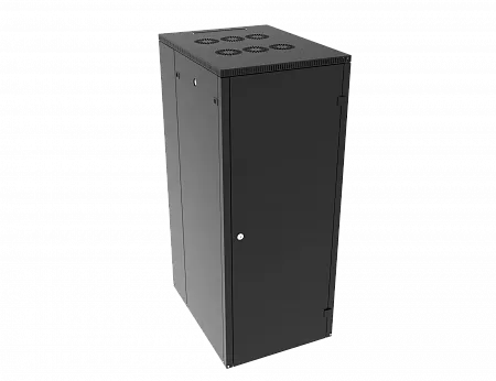 Шкаф телекоммуникационный напольный МИКсистем 19" серия ECO-L 18U 600*800 дверь металл черный